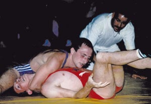 Andrzej Głąb podczas jednej z walk na igrzyskach w Seulu w 1988 roku 