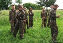 Jagiełło na paintballu