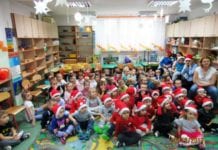 Przybył z prezentami do przedszkolaków