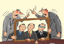 Przed kamerą wszyscy grzeczni