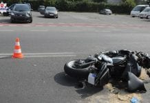 Motocyklista w szpitalu