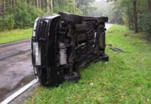 Wypadł z drogi i tyle go widziano