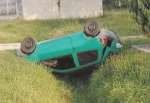 Pijany „zaparkował” w rowie