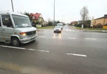 Niebezpieczne skrzyżowanie w odstawce