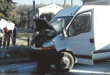 Bus zapalił się w Izbicy