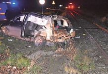 Wjechał wprost pod pociąg