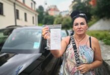 brak biletu parkingowego