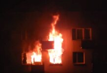Wieżowiec stanął w ogniu