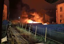 Pożar składowiska odpadów