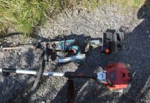 Łup zostawił przy drodze