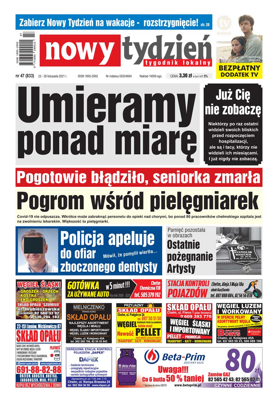 2021-11-22 Nowy Tydzień powiat chełmski