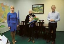 Podziękowania dla pani sołtys