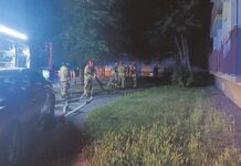 Nocny pożar na Wieniawskiego