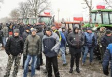 Rolnicy protestowali w Zakręciu