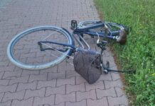 Rowerzysta potrącony na przejściu