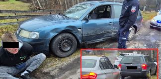 Dmuchnął, zwiał, staranował radiowóz. Policyjny pościg przez dwa powiaty