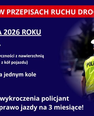 Wchodzi zakaz driftowania i jazdy na jednym kole